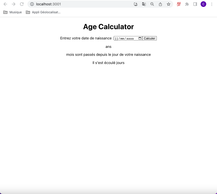 Age calculator