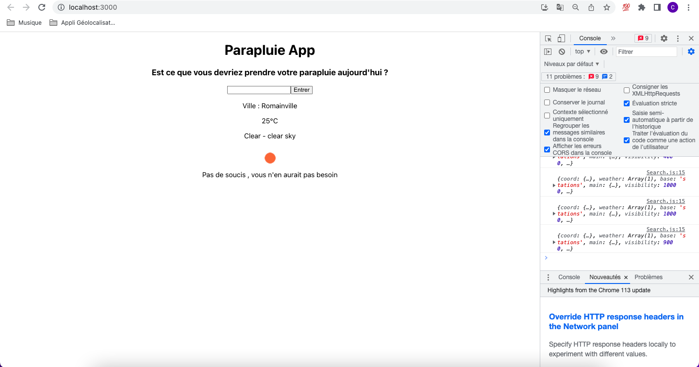 Parapluie App